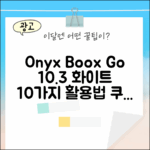 오닉스 북스 고 10.3 화이트: 10가지 활용법