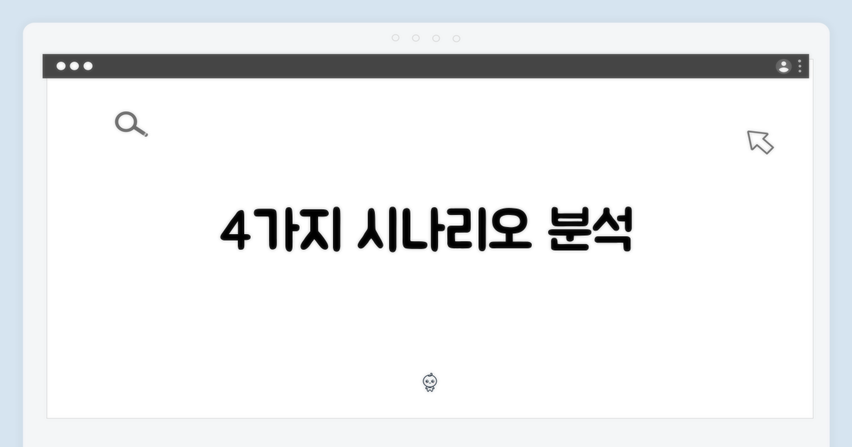 4가지 사용자 시나리오 분석