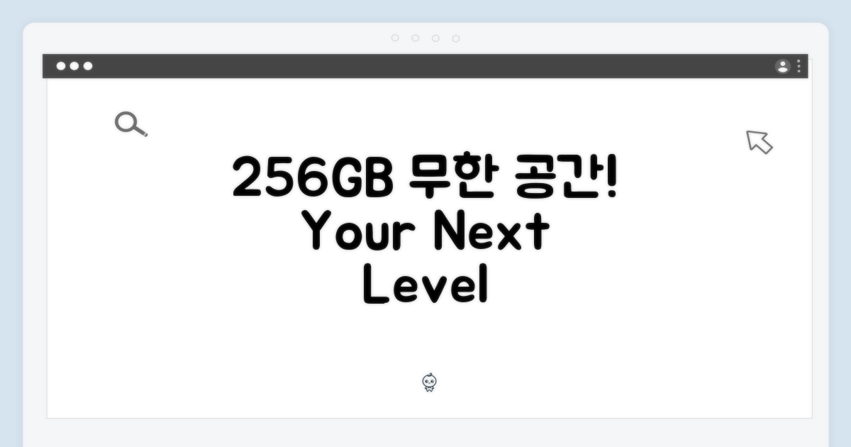 256GB: 공간의 가능성