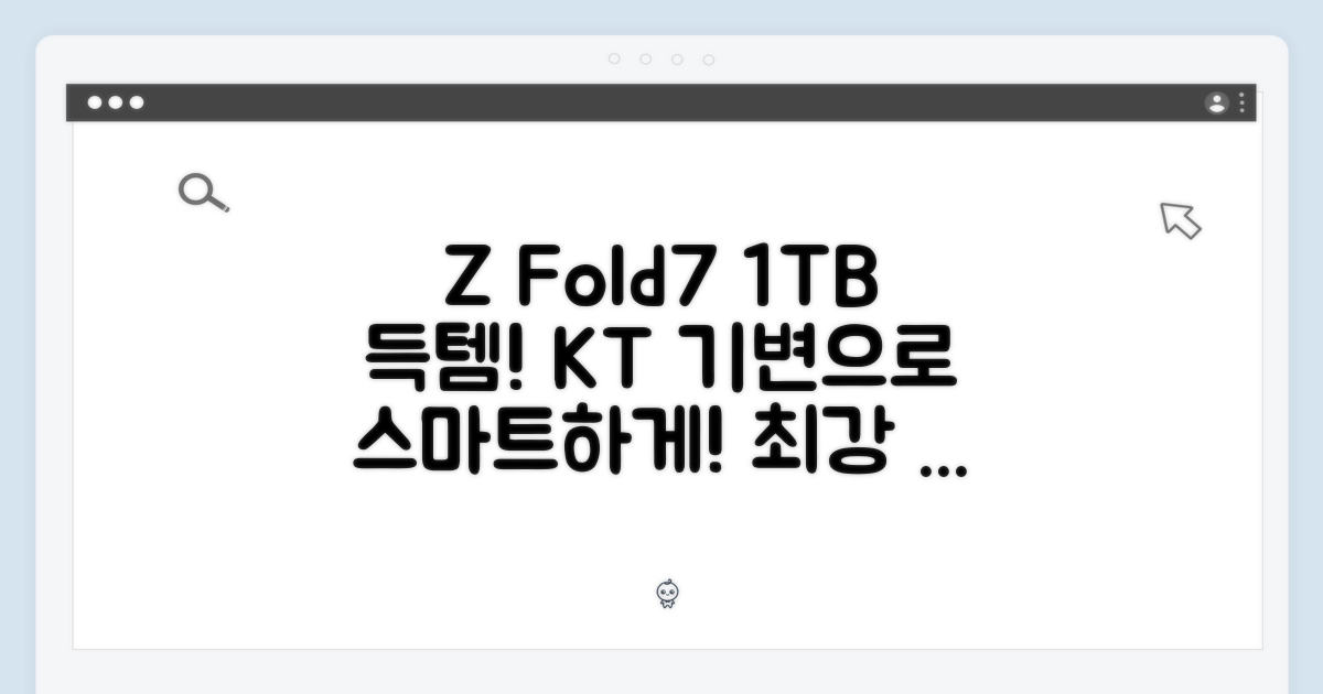 Z Fold7 1TB, KT 기변으로 스마트하게!