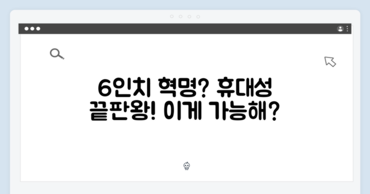 6인치, 휴대성 혁명?