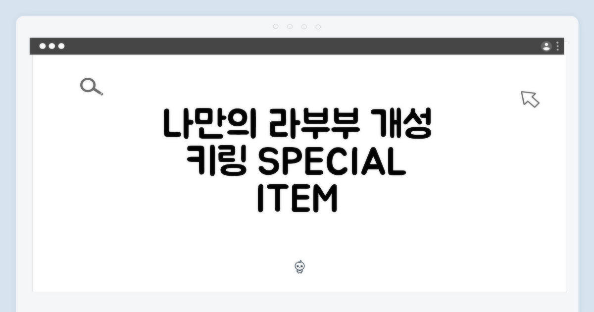 나만의 개성, 라부부 키링