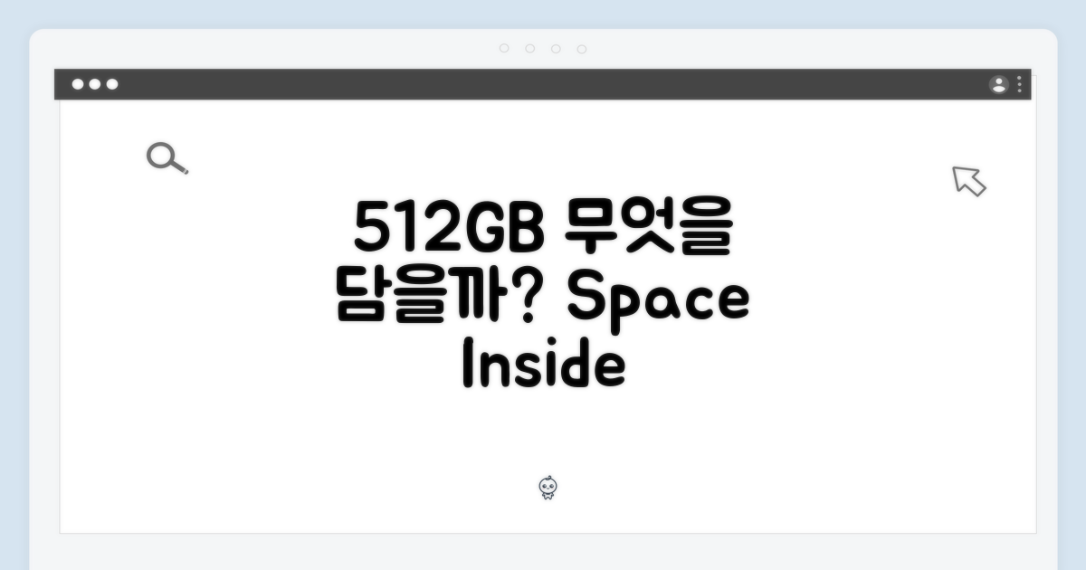 512GB, 무엇을 담을 수 있을까?