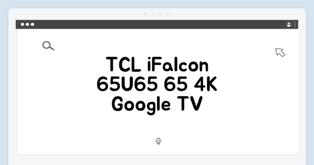 TCL 아이팔콘 65U65: 압도적인 몰입감의 65인치 4K 구글 TV
