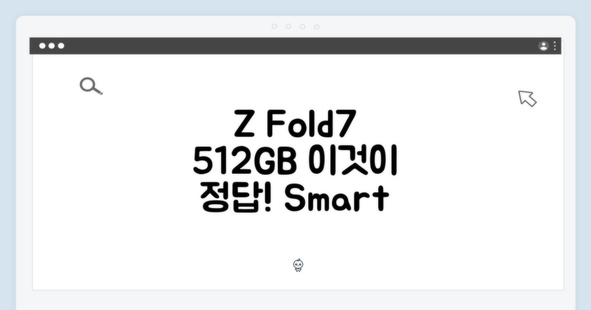 Z Fold7, 512GB 선택의 현명함