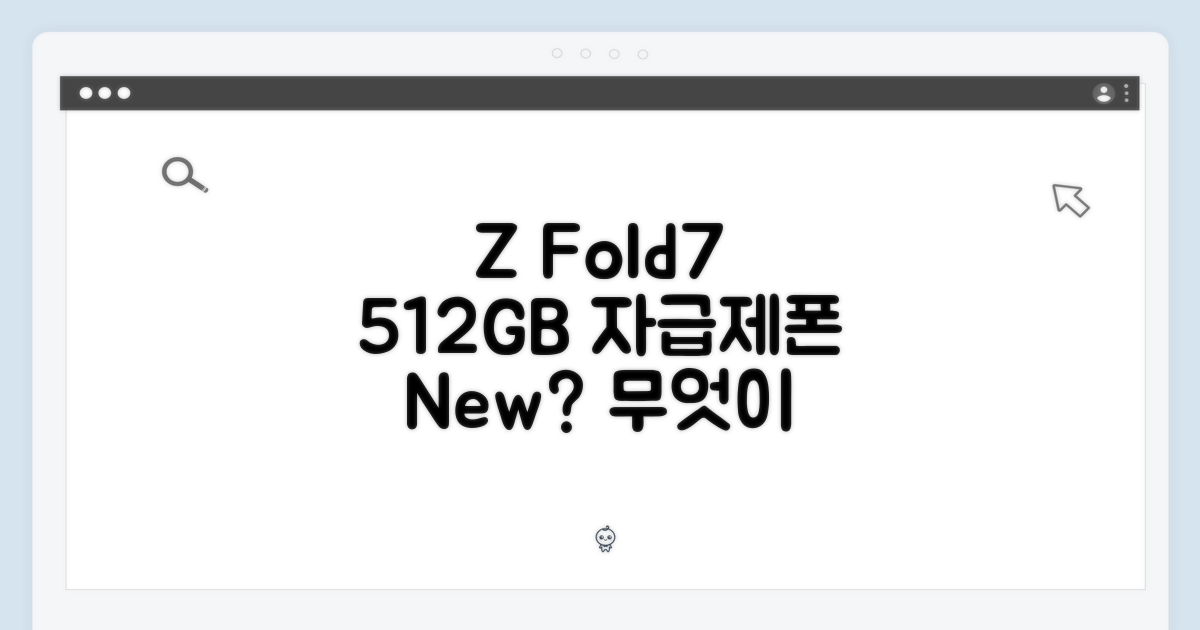 갤럭시 Z 폴드7 512GB 자급제폰, 뭐가 다를까?