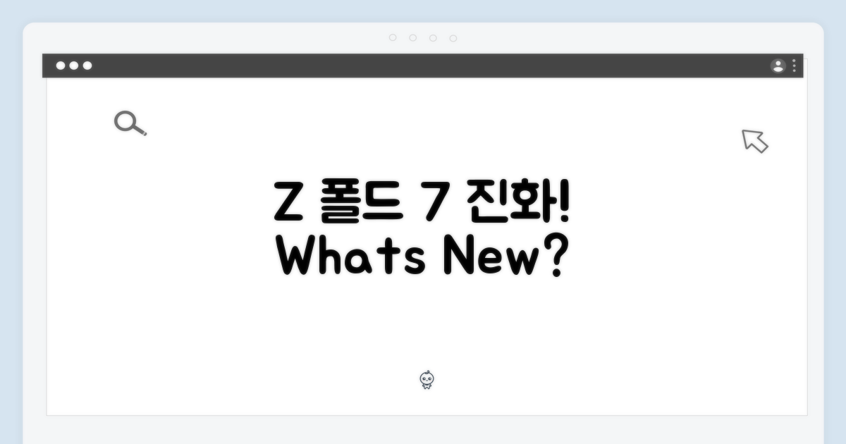Z 폴드7, 무엇이 달라졌나?
