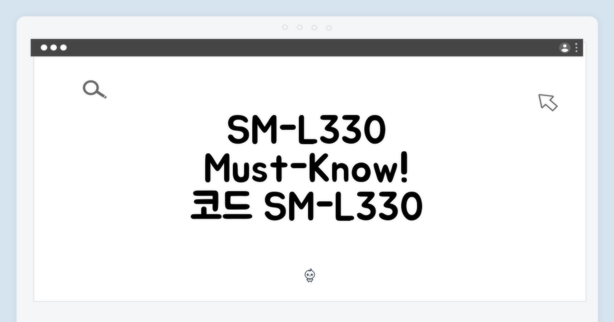 SM-L330NZSAKOO, 이 코드를 기억해!