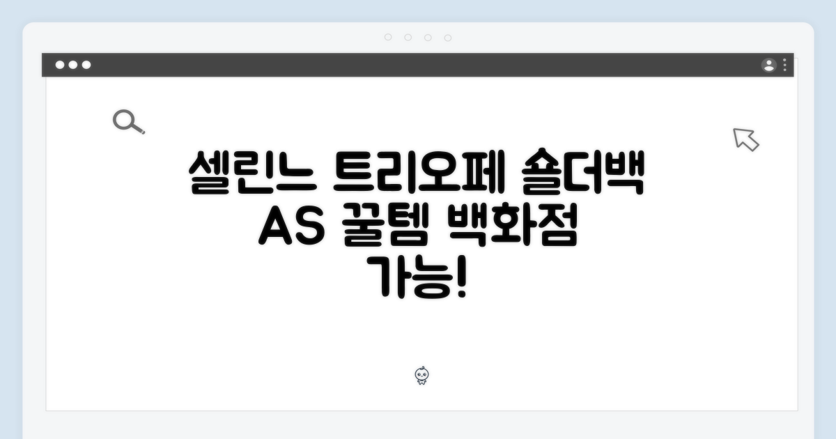 셀린느 트리오페 숄더백, 백화점 AS 가능한 꿀템!