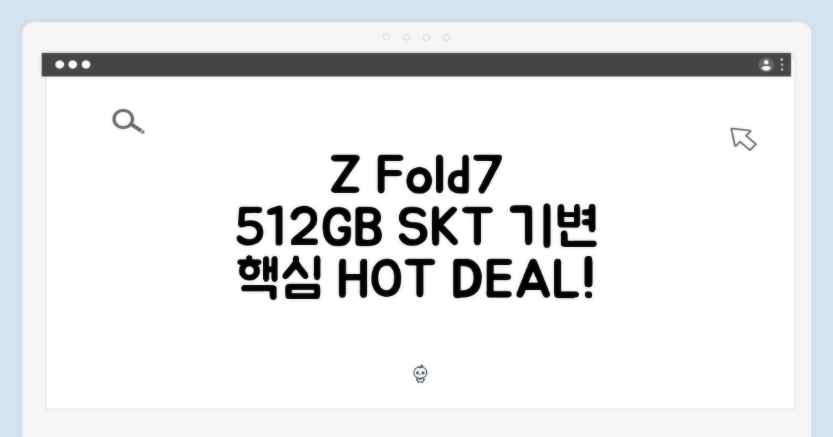 Z Fold7 512GB, SKT 기변 핵심