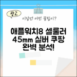 애플워치8 셀룰러 45mm 실버 완벽 가이드
