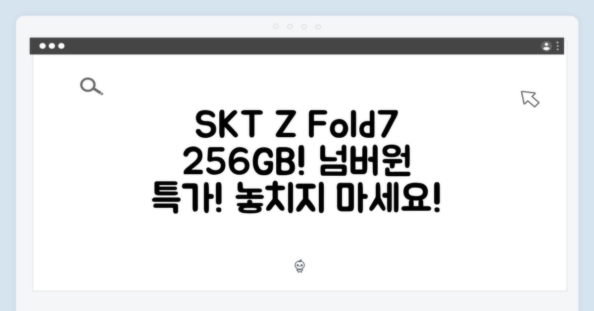 SKT 번호이동, 갤럭시Z폴드7 256GB 놀라운 특가!