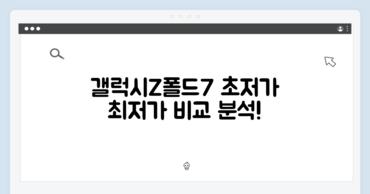 갤럭시Z폴드7, 2가지 최저가 비교