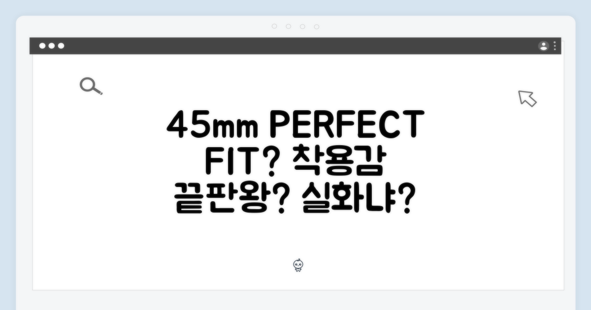 45mm, 완벽한 착용감?