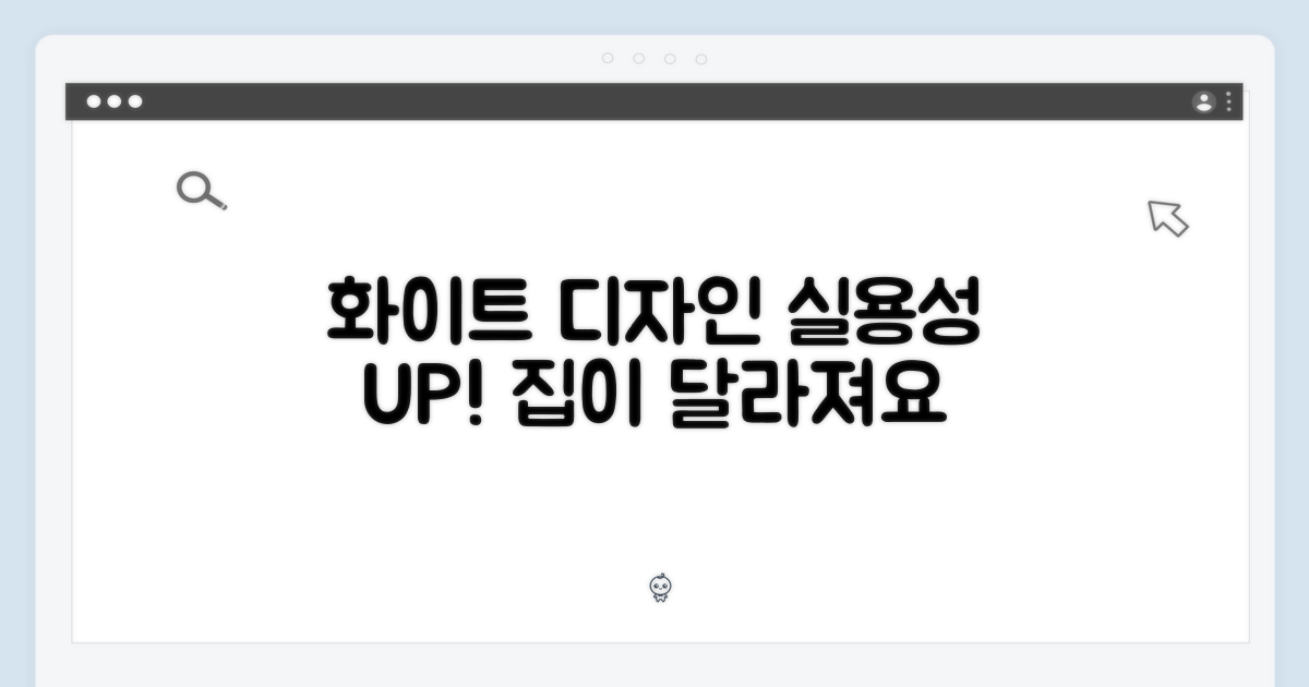 화이트 디자인, 실용성을 더하다