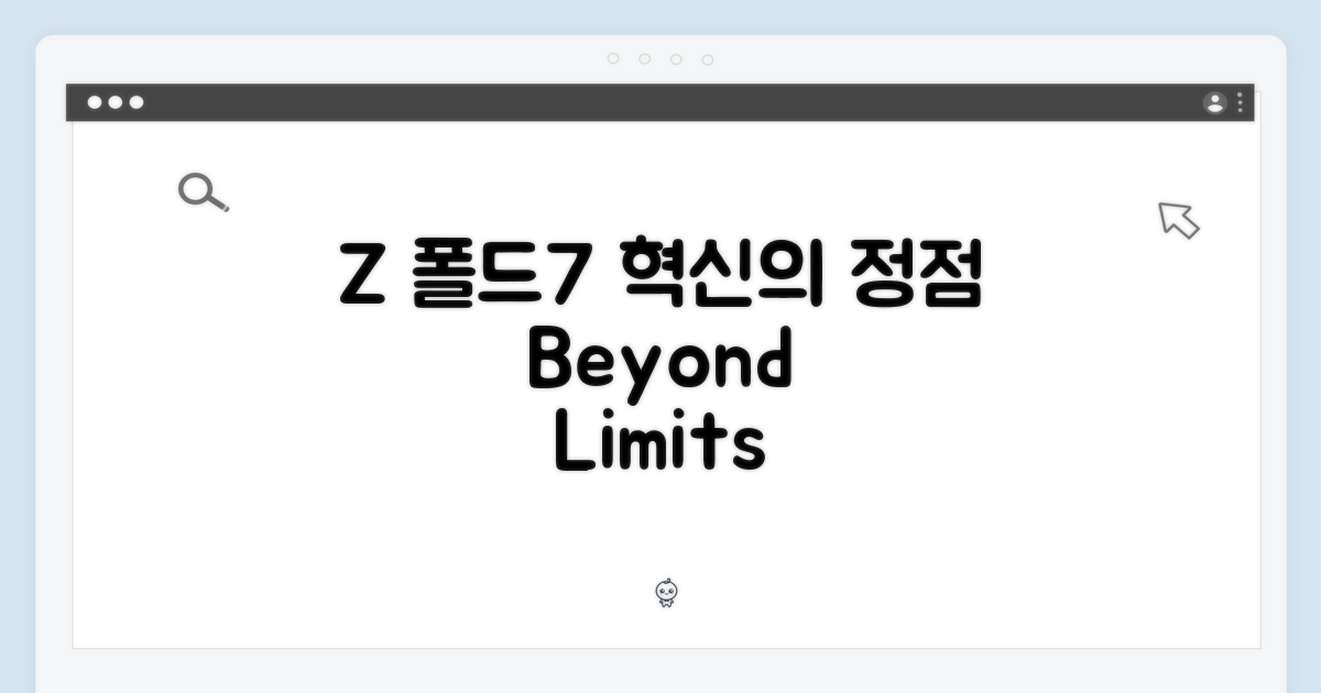 Z 폴드7, 혁신의 정점