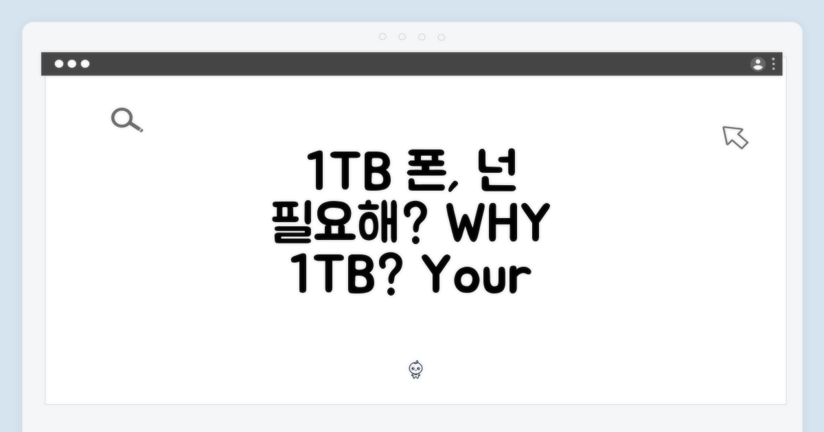 1TB 폰, 당신에게 필요한가?