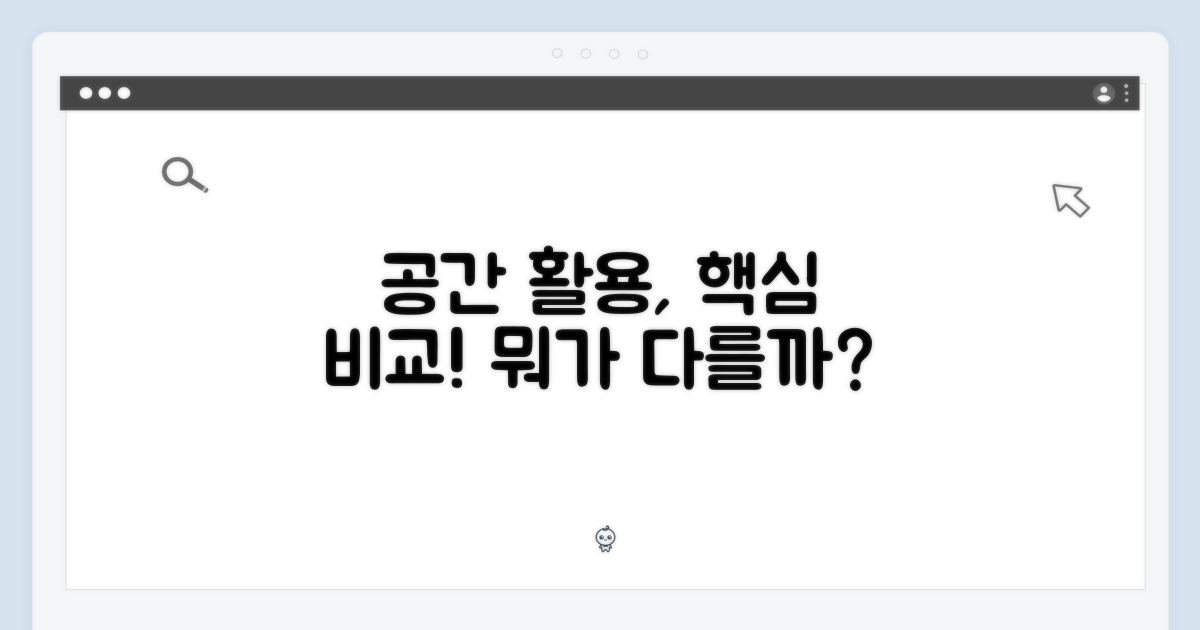 공간 활용, 무엇이 다를까?