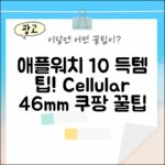 애플워치 10 셀룰러 46mm, 데님 밴드 득템 팁 5가지