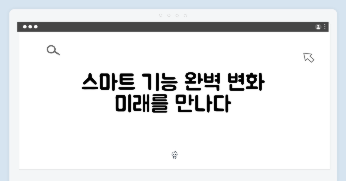 스마트 기능, 완벽한 변화
