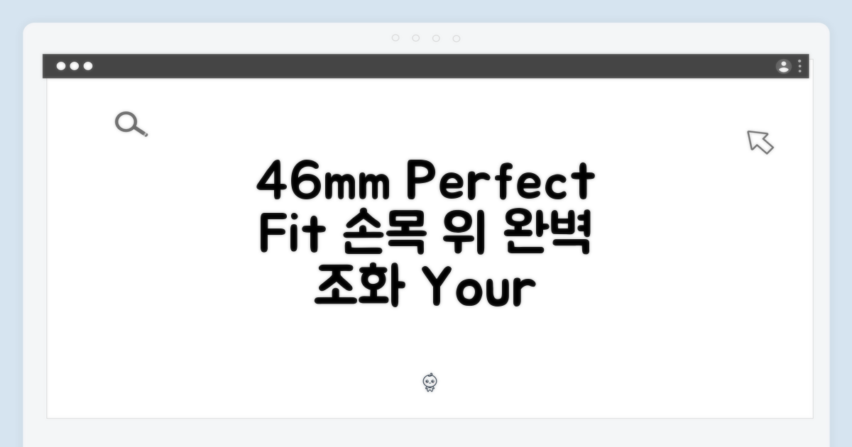 46mm, 손목에 맞는 완벽함