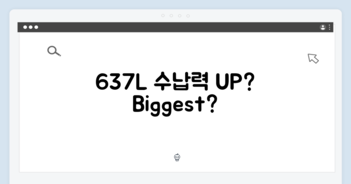 637L, 수납력은 충분할까?