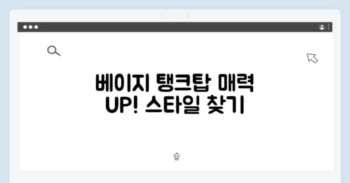 베이지 탱크탑 드레스, 매력 찾기