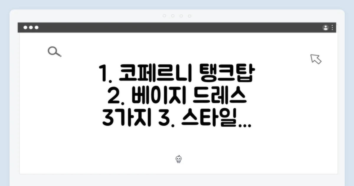코페르니 베이지 탱크탑 드레스 3가지 스타일링 팁